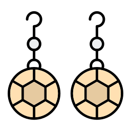 des boucles d'oreilles Icône