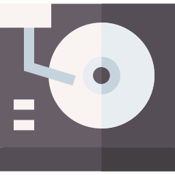 Vinyl record player icon