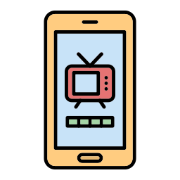 application de télévision Icône