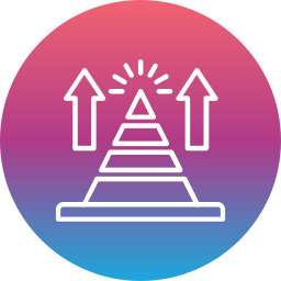 Pyramid chart icon