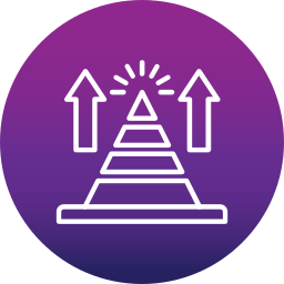 Pyramid chart icon