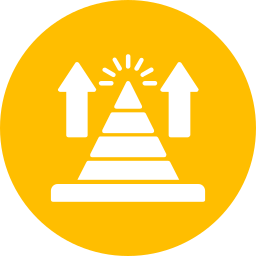 Pyramid chart icon