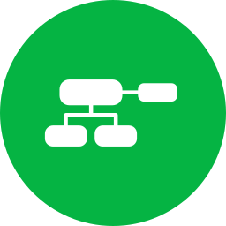 diagramma organizzativo icona