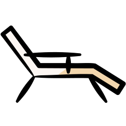 Deck chair icon