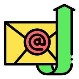 ausgehende e-mail icon