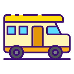 Camping van icon