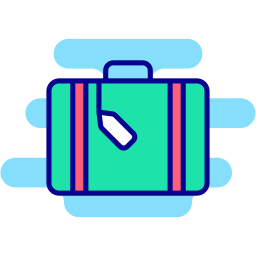 Travel bag icon