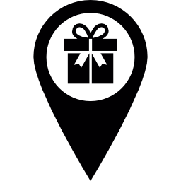 posizione del negozio di articoli da regalo icona