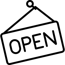 Open sign icon