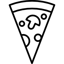 mittleres pizzastück icon