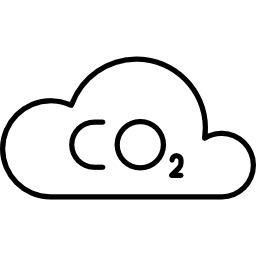 nuage de co2 Icône