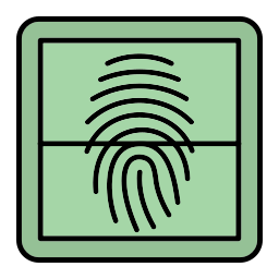 Fingerprint scanner icon