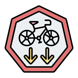 Cycle lane icon