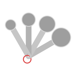 Measuring spoon icon