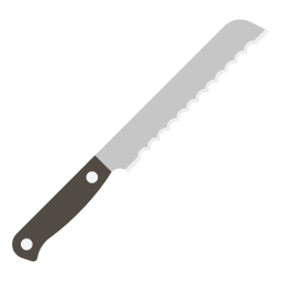 Bread knife icon