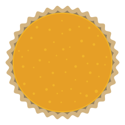 Pumpkin pie icon