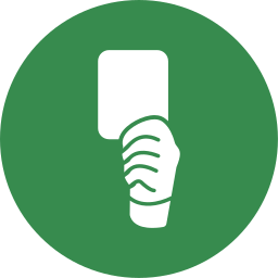 Yellow card icon