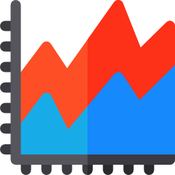 gráfico de linha Ícone