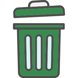 Trash can icon