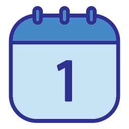 Calendar date icon