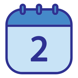 Calendar date icon