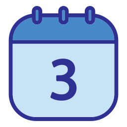 Calendar date icon