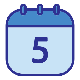 Calendar date icon