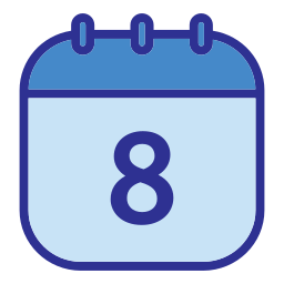 Calendar date icon