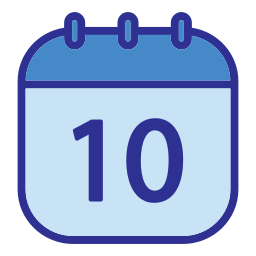 Calendar date icon