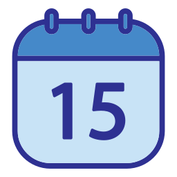 Calendar date icon