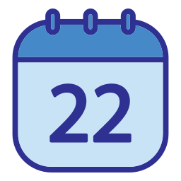 Calendar date icon