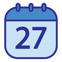 Calendar date icon