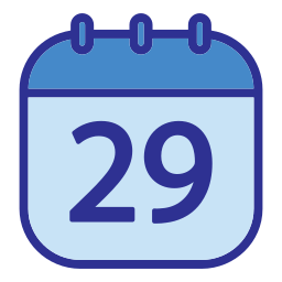 Calendar date icon