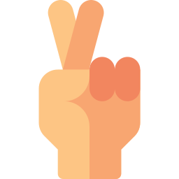 die finger kreuzen icon