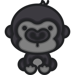 gorilla icona