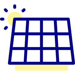 Solar panel icon