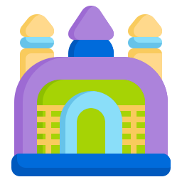 Inflatable castle icon