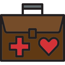 First aid kit icon