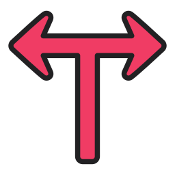 T junction icon