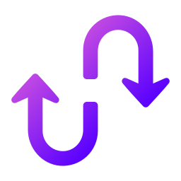 Curved arrows icon