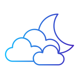 Cloudy night icon