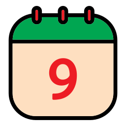 Calendar date icon