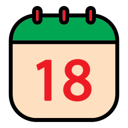 Calendar date icon