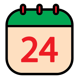 Calendar date icon