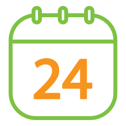 Calendar date icon