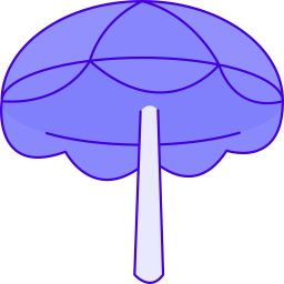 Sun umbrella icon