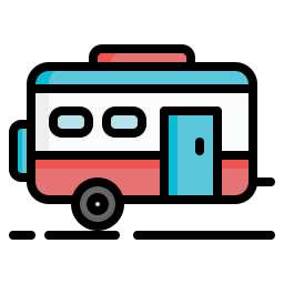 Camping van icon