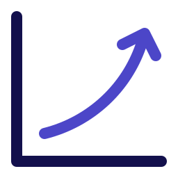 grafico a linee icona