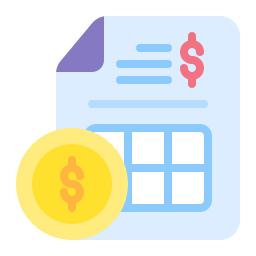 Financial report icon