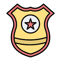 distintivo de polícia Ícone